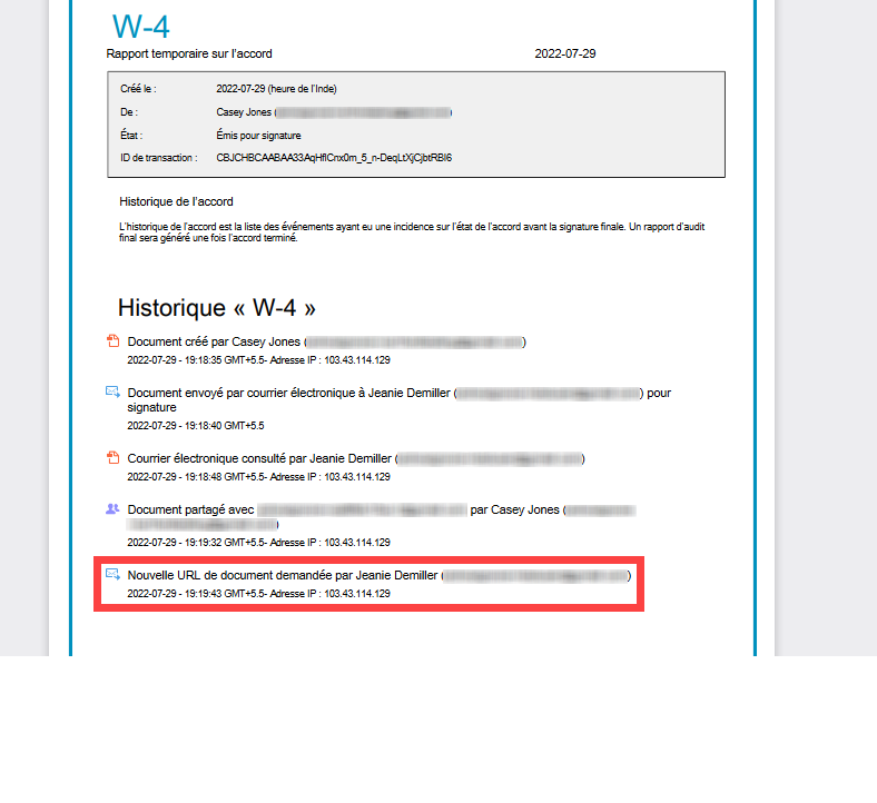 Nouvelle demande de lien pour le lien expiré