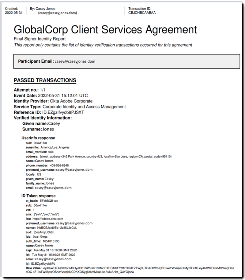 Téléchargement du SIR sur la page Gérer