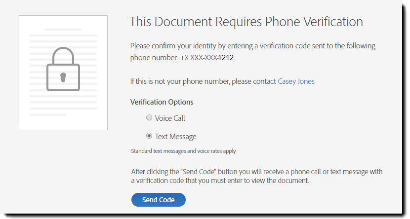 Demande d’authentification par téléphone