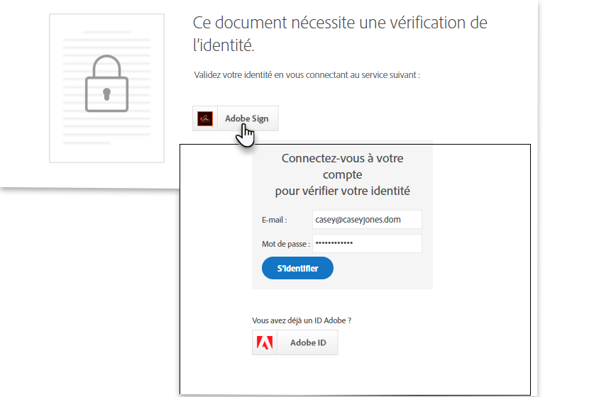 Signature automatique avec authentification et création
