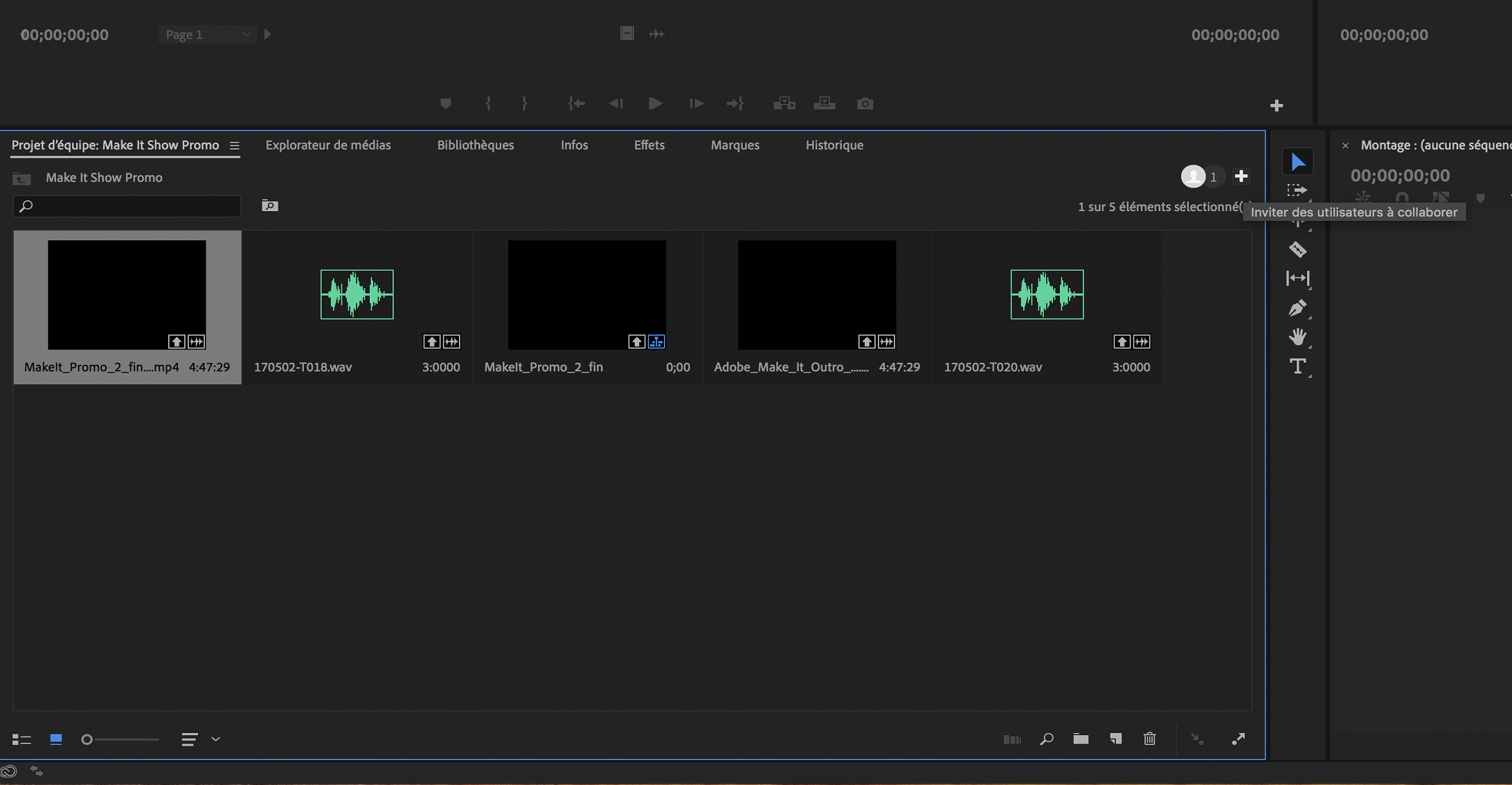 Invitations de groupe pour les collaborateurs