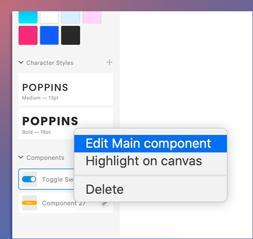 Modification d’un composant