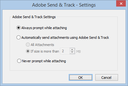 קביעות Adobe Send & Track
