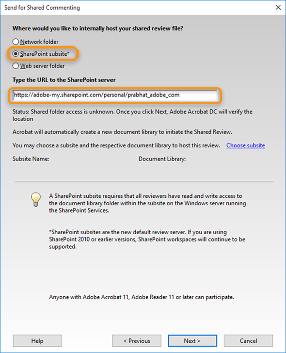 אתר משנה של SharePoint וכתובת ה-URL שלו