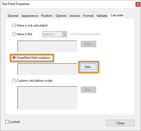Simplified Field Notation Simplified Field Notation
