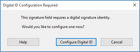 הבקשה Configure Digital ID הבקשה Configure Digital ID