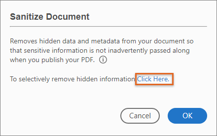 Sanitize Document Sanitize Document