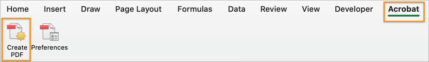תוסף Acrobat ב-MS Excel תוסף Acrobat ב-MS Excel