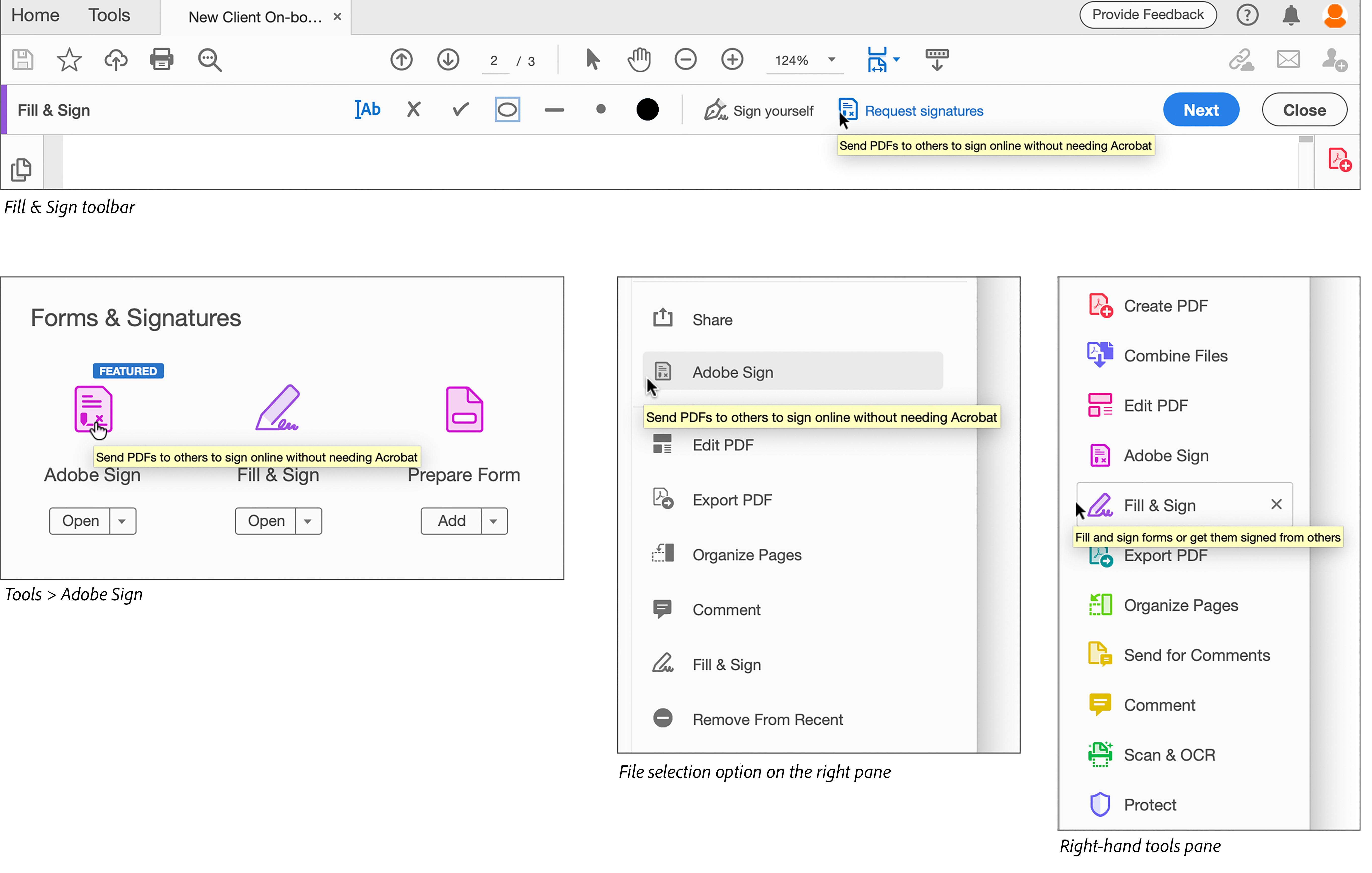 תיאור חדש עבור הכלי Sign