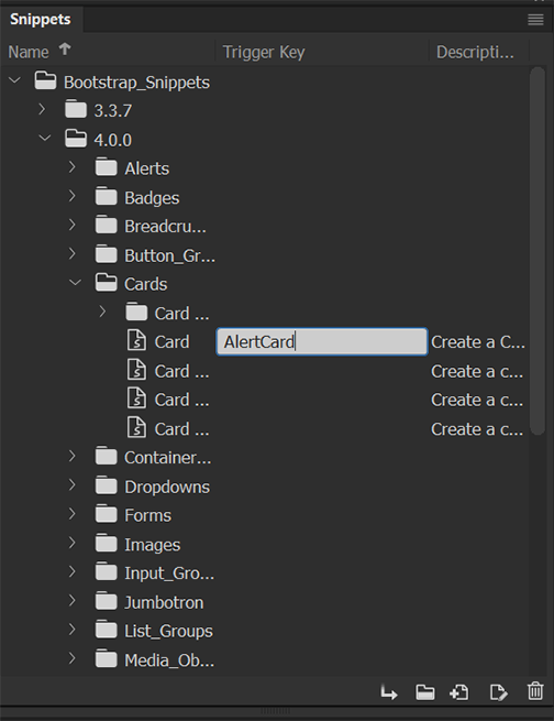 הזן את הטקסט בשדה Trigger Key