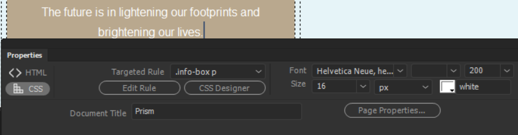 עריכת הצבע של הטקסט