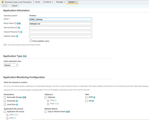 הגדרות Symantec Symantec DLP_Settings