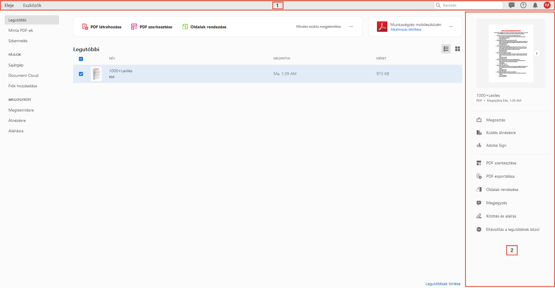 Új VoiceOver-konténerek a Kezdőképernyő nézetben