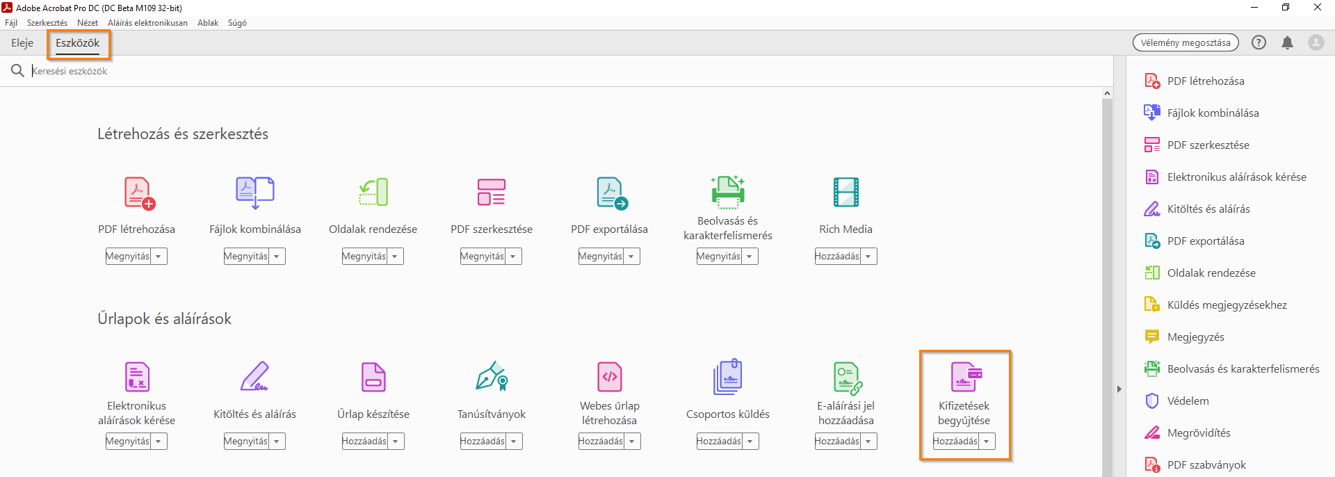 &Fizetések begyűjtése