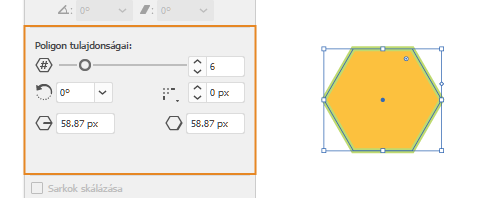 Élő alakzatok tulajdonságai | Sokszög