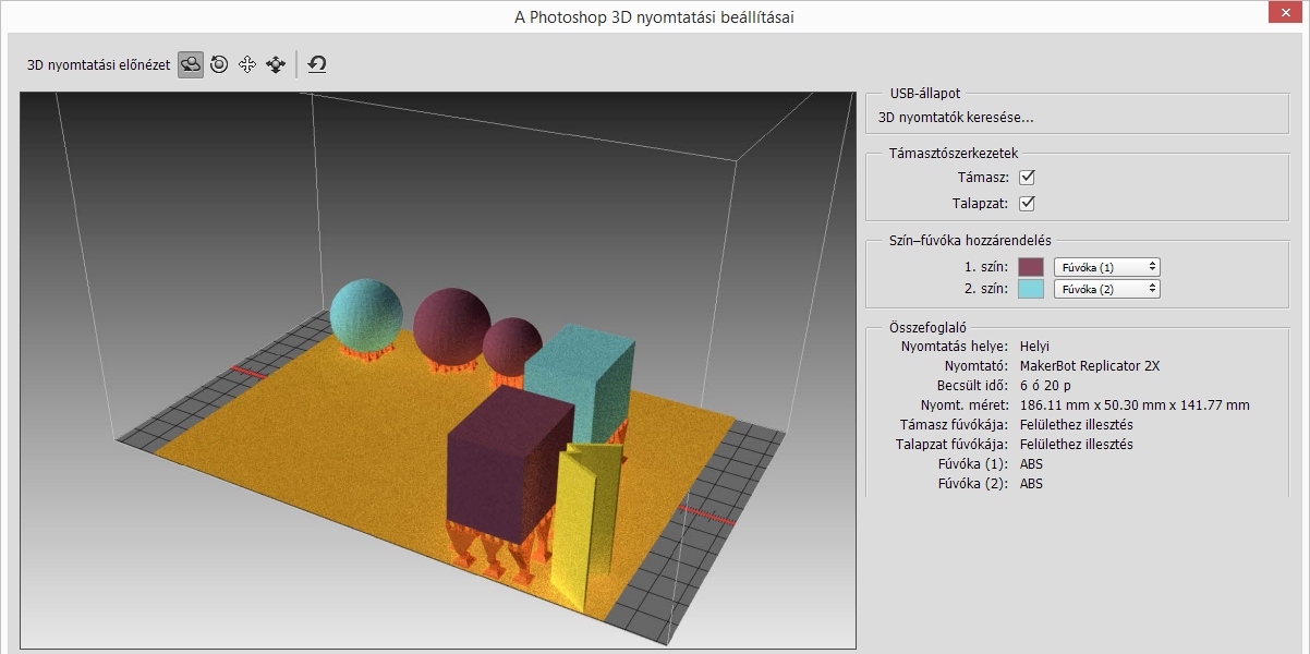 Photoshop – 3D nyomtatási előnézetek