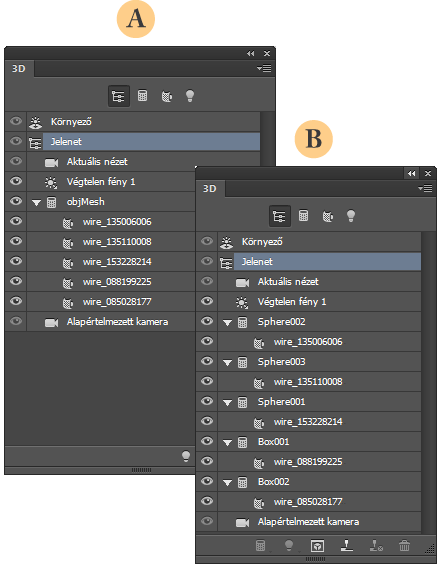 Photoshop – OBJ importálva