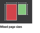 print mixed page sizes