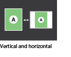 print horizontally or vertically