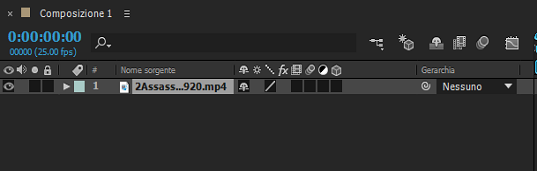 Sostituisci Con Composizione After Effects Non Funziona