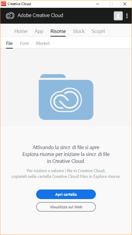 cloud app l desktop lâapp Creative per e app Utilizzare Cloud gestire