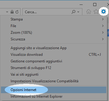 Configurate il proxy in Windows 7 per lavorare con le librerie - Fase 1
