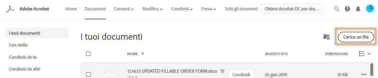Gestisci E Lavora Con I File Archiviati In Adobe Document Cloud