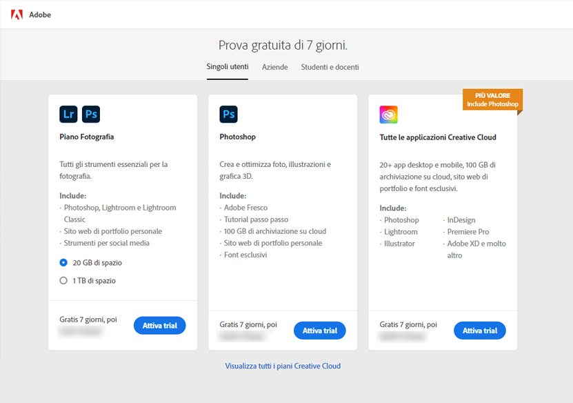 Download Adobe Creative Cloud Versione Di Prova