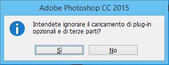 Finestra di dialogo per ignorare il caricamento