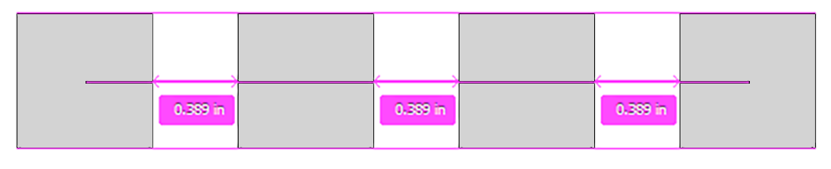 Spaziatura tra oggetti corrispondenti in Photoshop