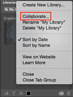 Collaborare alle librerie con Photoshop