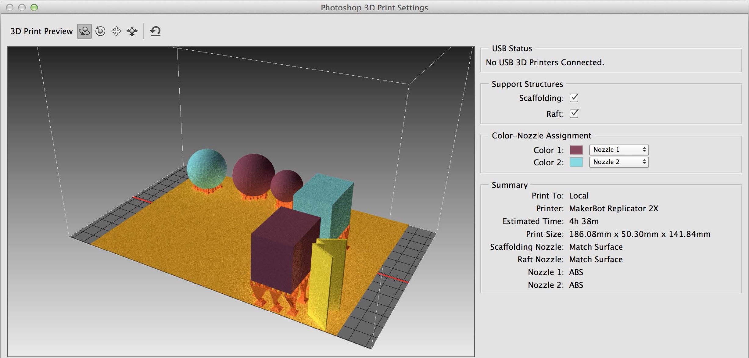 Anteprime di stampa 3D in Photoshop