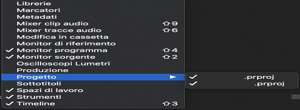 Visualizzazione di più progetti Visualizzazione di più progetti