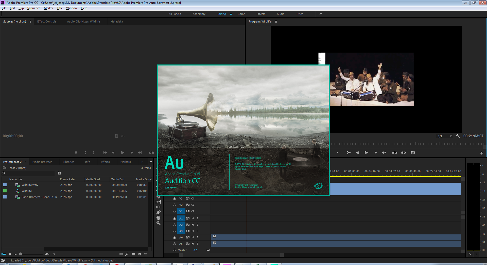 Finestra di dialogo Adobe Audition Finestra di dialogo Adobe Audition