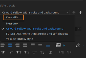 Creazione di uno stile
