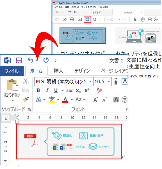 文字の選択や編集はできますか （Acrobat）
