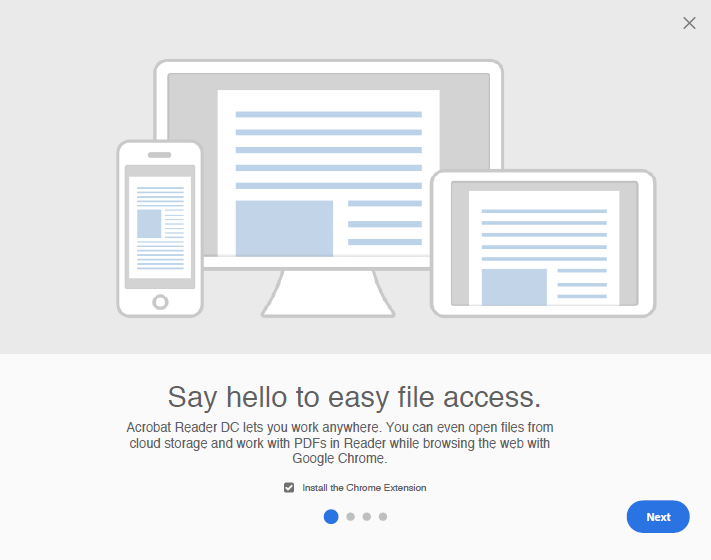 Chrome から Acrobat Reader で Pdf を開く