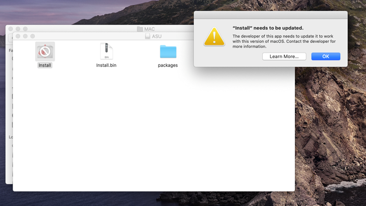 Macos Catalina 10 15 で Ccp パッケージを作成またはインストールできない