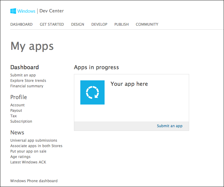 Windows ストアの DPS パブリッシングガイド
