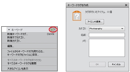Elements Organizer でのメディアのタグ付け Elements Organizer でのメディアのタグ付け