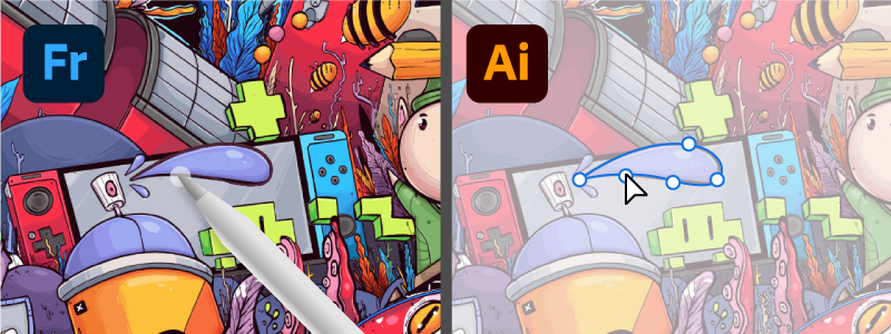 簡略化されたベクターストローク