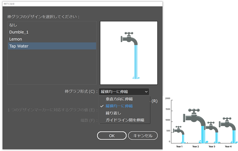 Illustrator でグラフを作成する方法