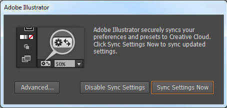 Creative Cloud で設定を同期