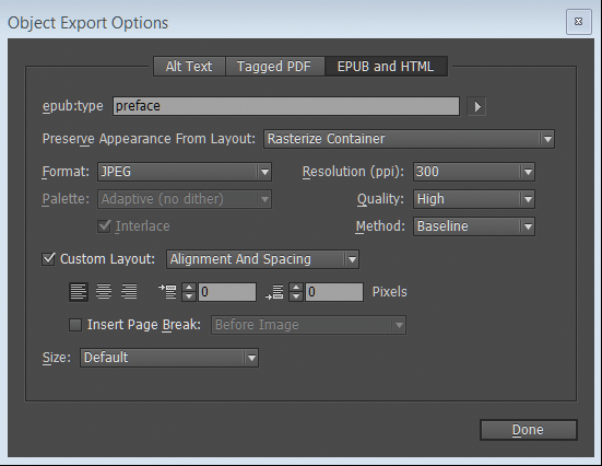 InDesign でのフレームとオブジェクトの操作