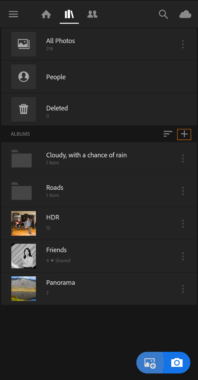 Lightroom For Mobile Android で写真を検索および整理する方法について説明します