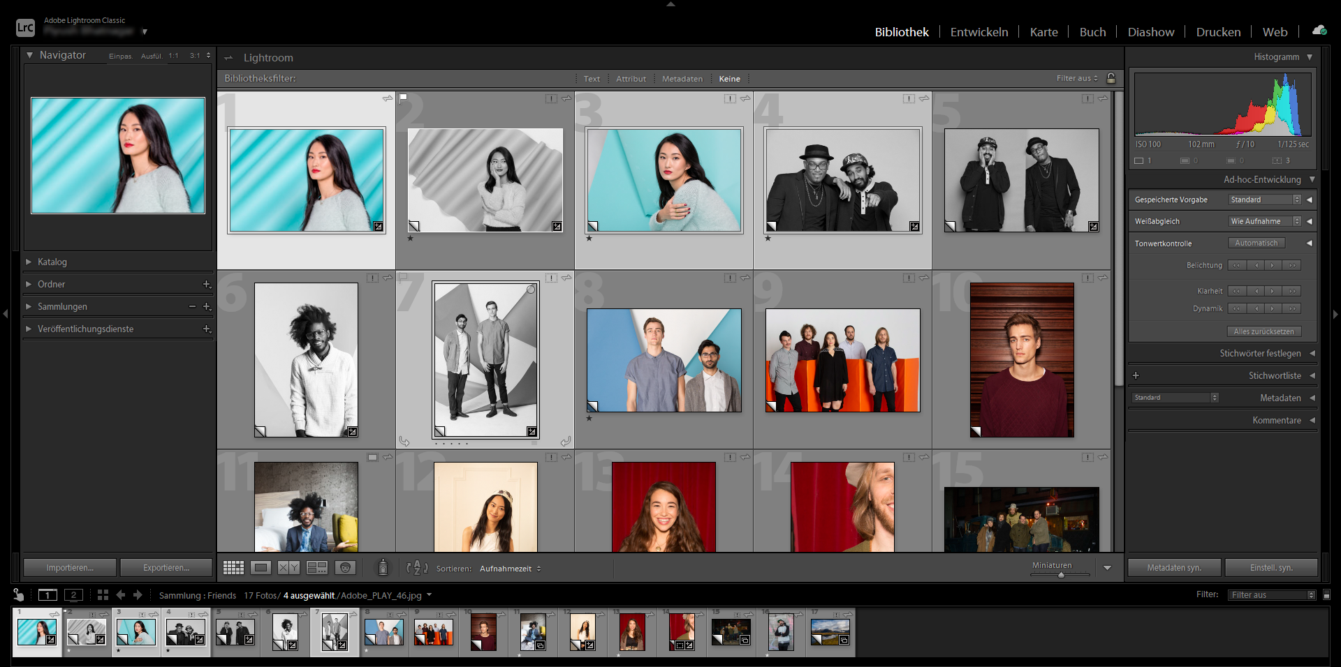 Lightroom Classic での写真の表示と整理