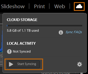Lightroom Classic の写真を Lightroom と同期する方法