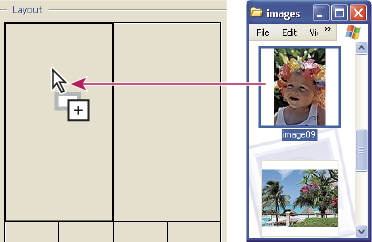 Photoshop プレースホルダーに画像をドラッグ