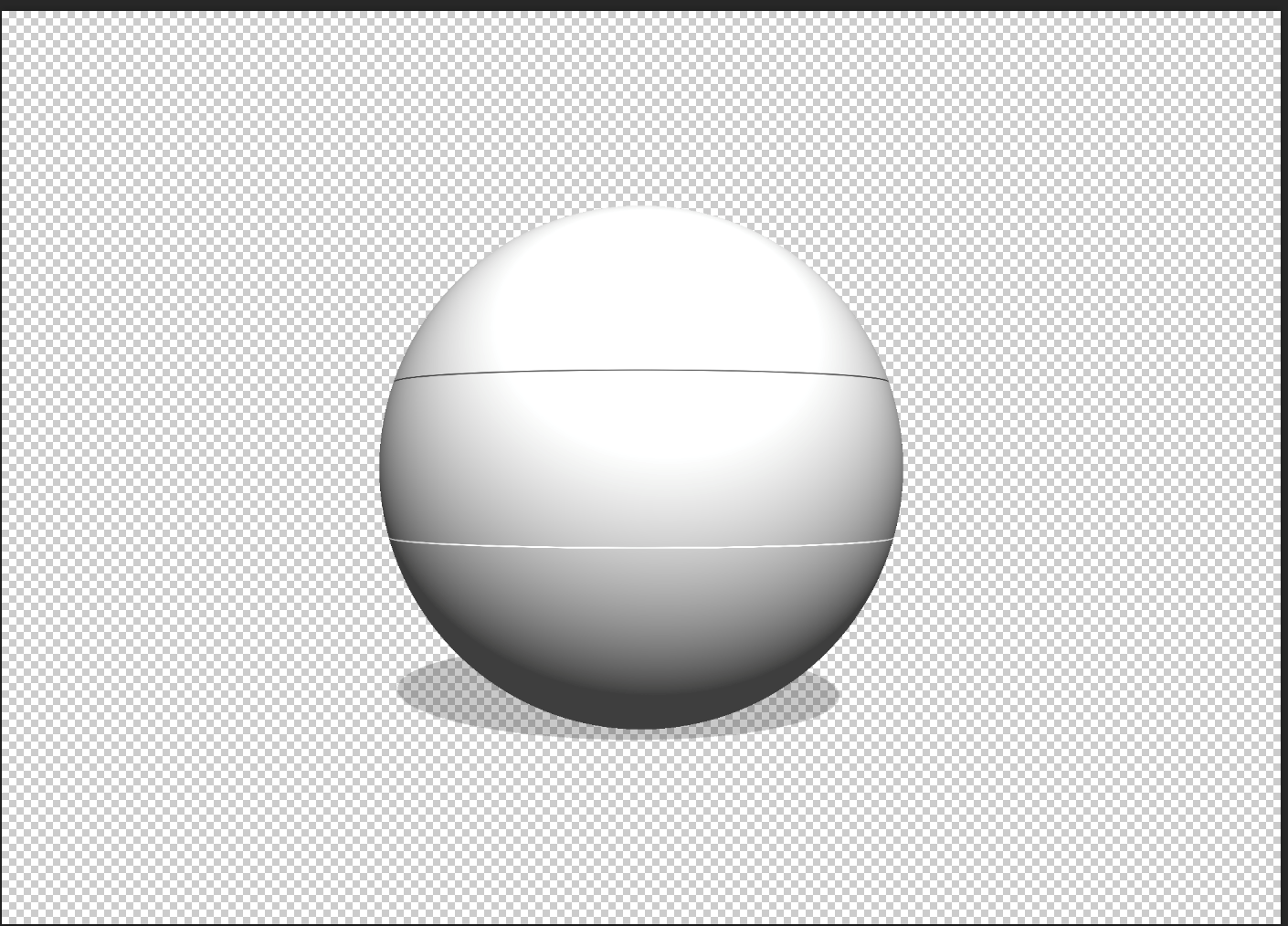 バンプマップのある球 Photoshop バンプマップのコントロール