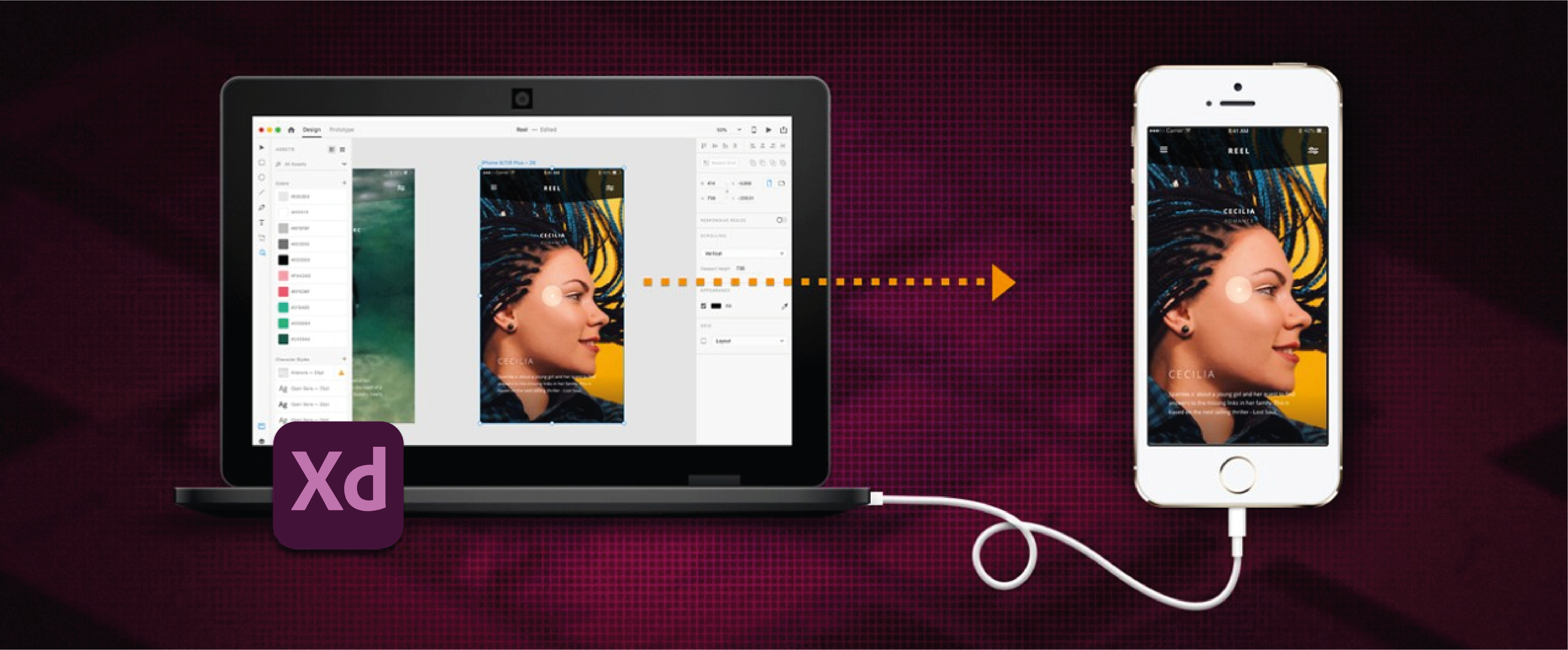 モバイルデバイスでのプロトタイプのプレビュー